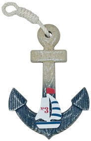 Ancora lemn decorativa IRVING, 13x18cm
