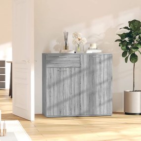 vidaXL Dulap, sonoma gri, 80x36x75 cm, lemn compozit
