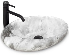 Lavoar Roxy ceramica sanitara Marmura Gri – 49 cm