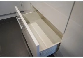 Mobilă de bucătărie CELESTE 180 cm, alb lucios