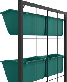 Outsunny Jardiniera de perete pe 3 nivele cu 6 ghivece pentru int | Aosom Romania