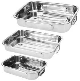 Set tavi pentru cuptor, inox, 3 piese