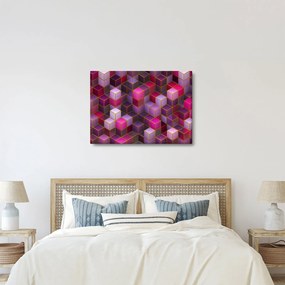 Tablou - Cuburi violet (70x50 cm)