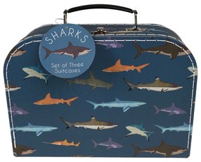 Valize pentru copii 3 buc. Sharks - Rex London