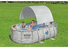 Bestway Copertină pentru piscină supraterană, alb