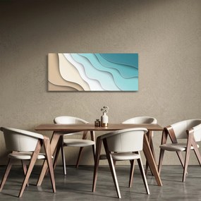 Tablou abstract cu plaja mării (120x50 cm)
