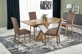 Masa extensibila Xarelto L130-175 cm stejar lancelot/alb