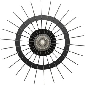 Plafonieră Eglo 901001 COSSANO 1xE27/40W/230V d. 45 cm negru