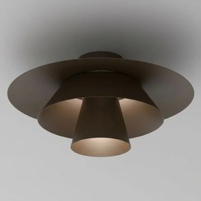 Plafonieră PLATO 1xE27/15W/230V, Ø 32 cm, maro