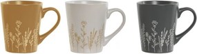 Cană din ceramică cu motiv botanic în relief, 360 ml, disponibilă în 3 culori, „Botanical Mug"