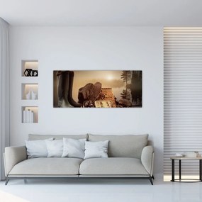 Tablou - Natura moartă, pescuit (120x50 cm)