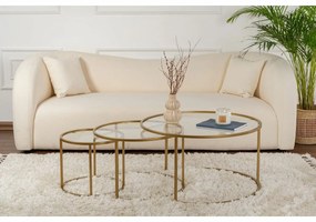 Set de măsuțe de cafea Aurum Gold 80 cm, 3buc.