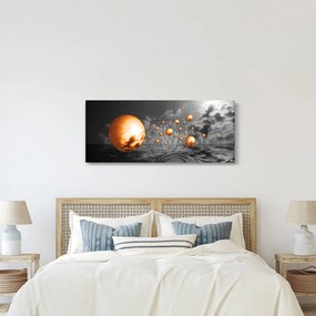 Tabloul bilelor portocalii abstarcte (120x50 cm)