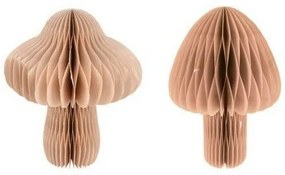 Decorațiuni din hârtie Ciupercă roz, 18 x 25 cm