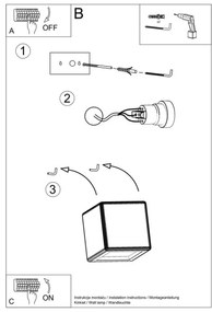 Aplică NESTA 1xE27/60W/230V