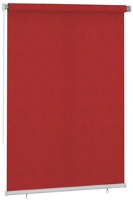 Jaluzea tip rulou de exterior, rosu, 160x230 cm, HDPE 160 x 230 cm