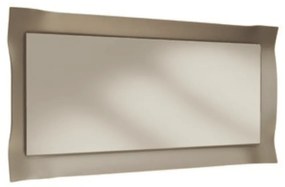 Oglinda Waves, rama sticla, pe suport metalic - BRONZ FUME - 170 cm / 67 cm