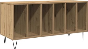 vidaXL Dulap pentru discuri de vinil stejar artizanal 100 x 38 x 48 cm
