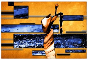 Tablou picturii abstracte (90x60 cm)