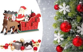 Calendar de Advent NIKOLAS, 52x31x13cm, multicolor Spielwerk