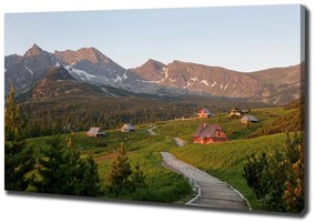 Tablouri tipărite pe pânză Glade în munții tatra