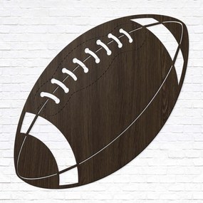 DUBLEZ | Tablou din lemn - Minge de fotbal american