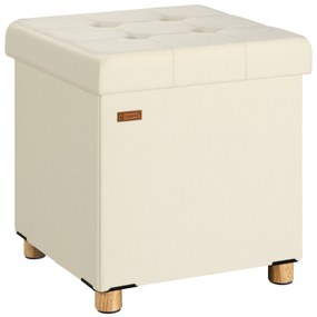 Deuba Taburet cu spațiu de depozitare 42x38x38 cm - bej