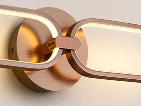Aplica de perete LED design ultra-modern Colette. auriu roze SV-787017