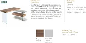 Birou elegant design LUX Gorgeous AC-978OT