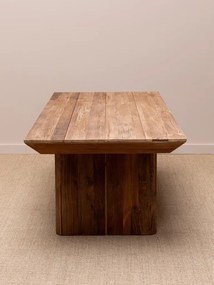 Masa de dining dreptunghiulara din lemn vechi de pin, " Authentic"
