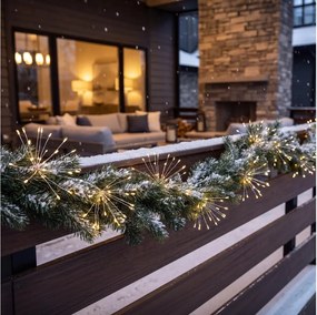 BRILAGI - LED Ghirlandă de exterior pentru Crăciun 300xLED 7m IP44 alb cald efect de artificii