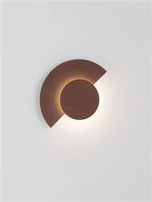 Aplica perete exterior lumina indirecta IP54 LED 2700K Gloo corten