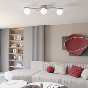 Plafonieră OPUS 3xE14/10W/230V bej/alb