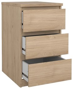 Comodă în culoare naturală cu aspect de lemn de stejar 40x70x50 cm Naia – Tvilum