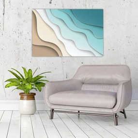Tablou abstract cu plaja mării (90x60 cm)