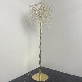 Lampadar de cristal 5xG9/40W/230V auriu