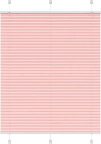 vidaXL Jaluzea plisată roz 110x100 cm Lățime țesătură 109,4 cm