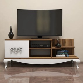 Comoda TV Sultan - Walnut, Alb