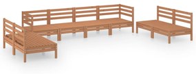 3082575 vidaXL Set mobilier de grădină, 8 piese, maro miere, lemn masiv de pin