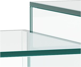 Măsuțe de cafea 2 buc. din sticlă 50x50 cm Dice – Actona