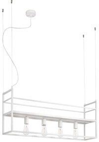 Lustră pe cablu ONLI JEFFER 4xE27/22W/230V alb