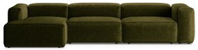 Coltar 4 locuri Bergamo velur reiat L344 cm