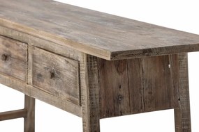 Consola natur, din lemn de pin reciclat, Camden