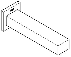 GROHE 13303000 - Sifon pentru cadă EUROCUBE 170 mm, crom lucios