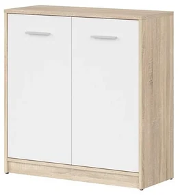 Dulap Nepo Plus 4 (stejar sonoma + alb) . Promo -31%. 1098287