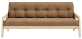 Canapea extensibilă maro 204 cm Grab - Karup Design