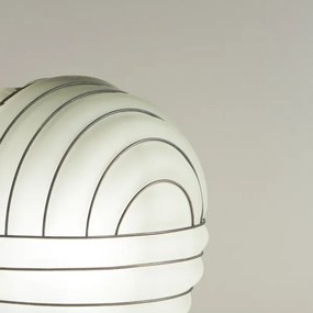 Lampă de masă SIRU CARTESIO 1xE27/60W/230V maro/alb sticlă venețiană