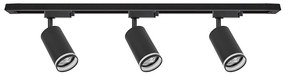 Spot pentru șină PIPE 3xGU10/10W/230V negru