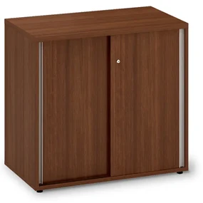 Dulap jos cu uși glisante ProOffice 80 x 45 x 73,5 cm, nuc