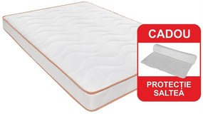 Saltea Ortopedica Orange Line 80x190 cm, H 18 cm - Hipoalergenica, anatomica